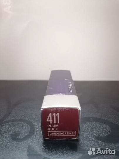 Сливовая помада Maybelline, тон 411 plum rule