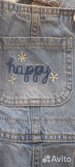 Джинсовый комбинезон для девочки 116