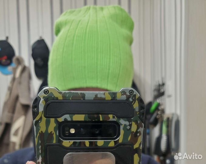 Шапка кислотная зеленая/салатовая