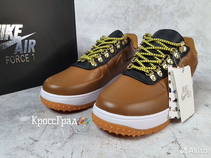 Кроссовки Nike Lunar Force 1 Duckboot Low кожаные