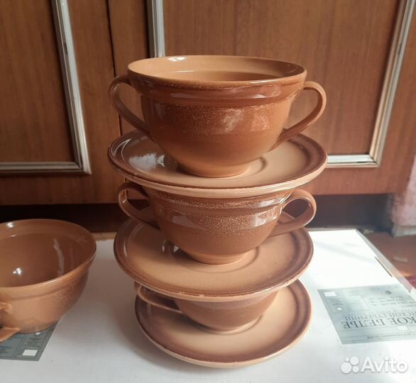 Глубокие суповые тарелки, керамика времен СССР