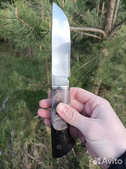 Нож ручной работы из кованой стали 110х18
