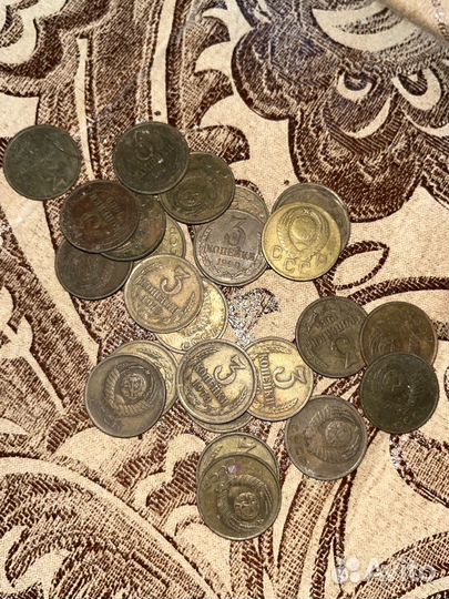 Монеты СССР 3 копейки 1973-1990 годы