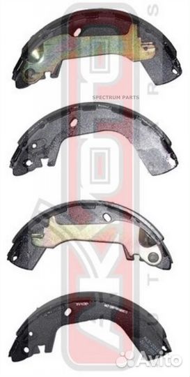 Колодки тормозные барабанные зад akyoto AKS2016