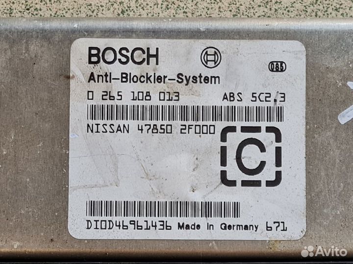 Блок управления ABS nissan primera P11