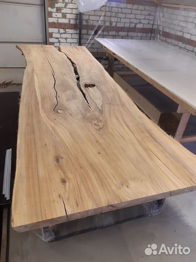 Стол из слэбов карагача