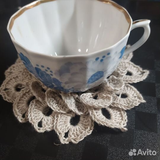 Салфетки. Кружево.Воротники дет. Фриволите