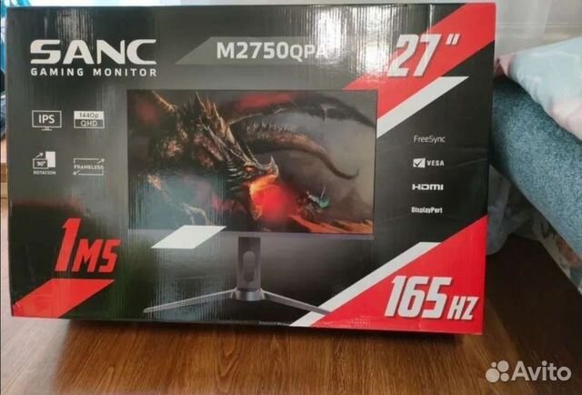 Игровой монитор Sanc 165 hz 2K 27 