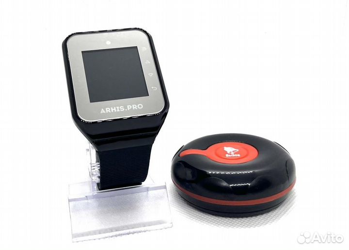 Кнопка вызова официанта персонала Классик и часы