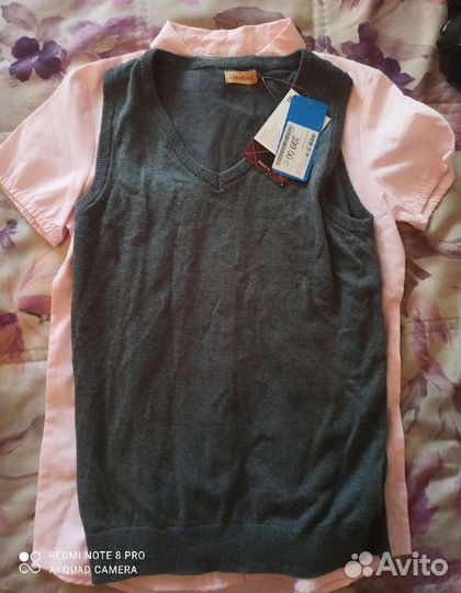 Жилетка школьная новая 158