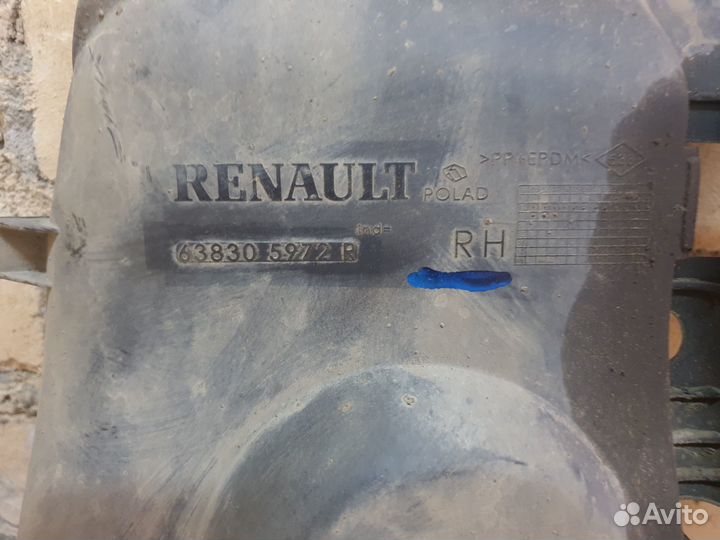 Пыльник двигателя Renault Duster