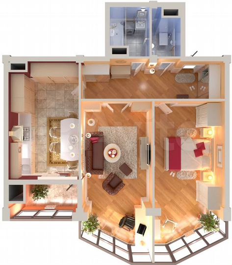 2-к. квартира, 90 м², 4/12 эт.