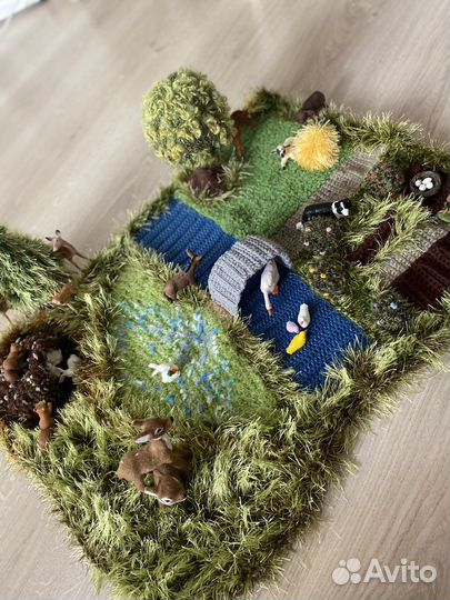 Развивающий коврик ручной работы