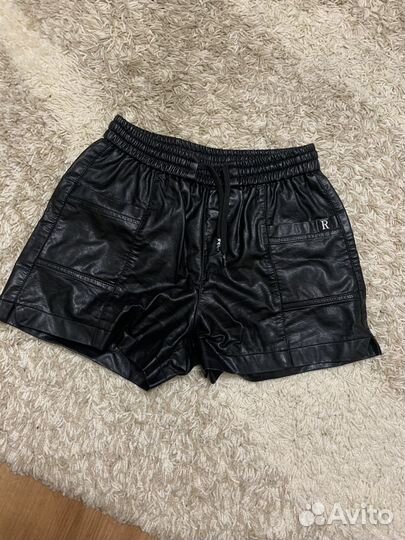 Шорты женские кожаные