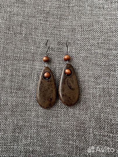 Бусы деревянные