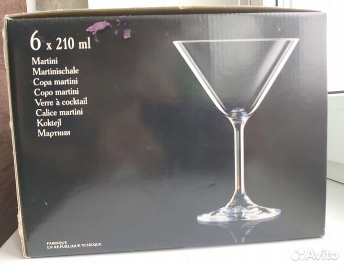 Бокалы для мартини Bohemia lara 6 шт