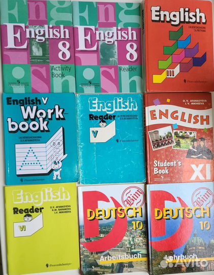 Учебники, словари, книги на англ