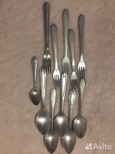 Чайные ложки, приборы из алюминия