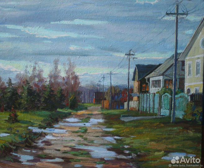 Картина маслом на холсте пейзаж