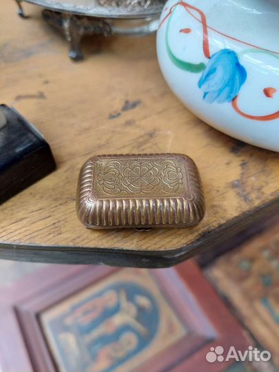 Таблетница, эмаль, позолота