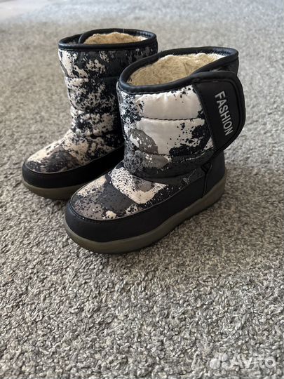 Сапоги зимние детские 27 бу