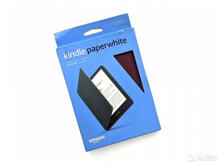 Чехол обложка Kindle Paperwhite 11 Leather красный