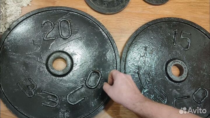 Штанга, гриф блины