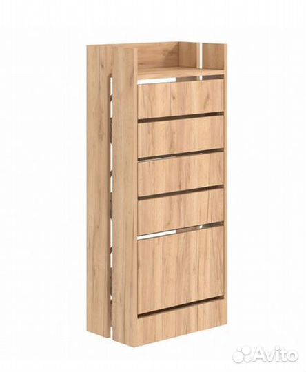 Обувница Дуб крафт золотой