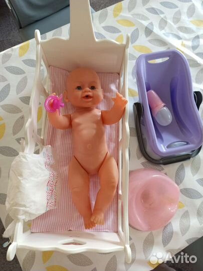 Интерактивная кукла бейби борн