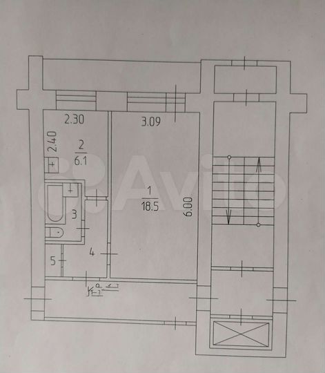 1-к. квартира, 32 м², 1/9 эт.
