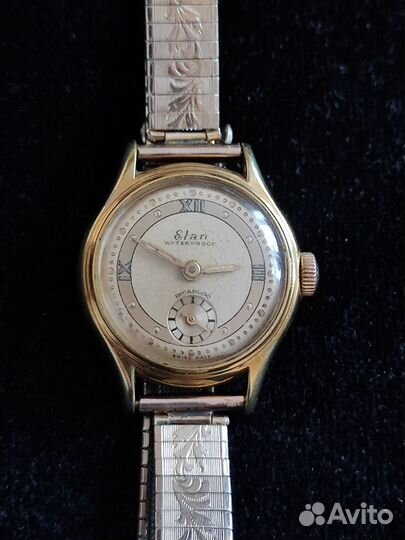 Винтажные швейцарские часы Elan 15 камней