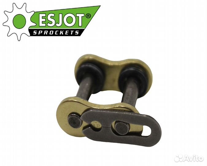 Замок цепи esjot 530 EJX защёлка (золотая) (RK 530