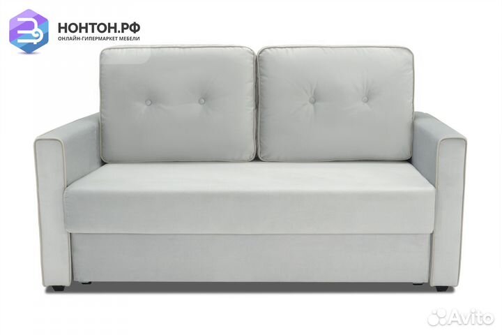 Диван еврокнижка Леон серый