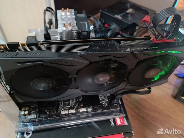 Видеокарта asus Strix geforce gtx 1080 8gb