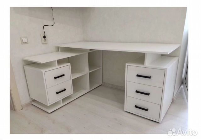 Стол компьютерный угловой 110*150 Белый