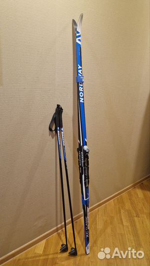Беговые лыжи nordway XC classic 180см+палки 120см