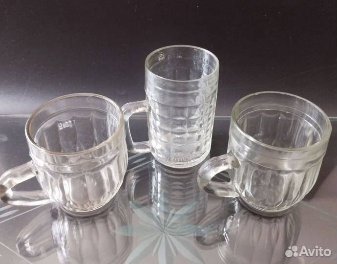 Кружка пивная СССР. 0.25 л. асз-саз. 56, 68, 83 г