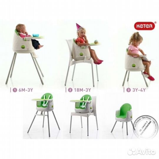 Стульчик для кормления Keter 3в 1