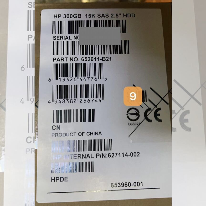 [652611-B21] Жесткий Диск Hp 300gb 15k 652611-B21 653960-001