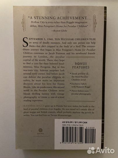 «Дом странный детей. Город пустых» на английском
