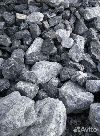 Галтованный камень, галька, крошка, щебень цветной