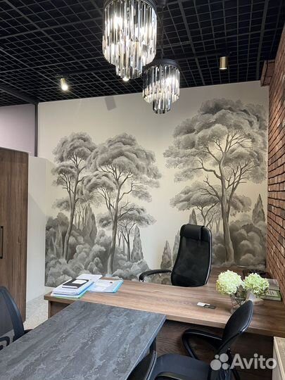 Роспись стен, визуальное оформление интерьера