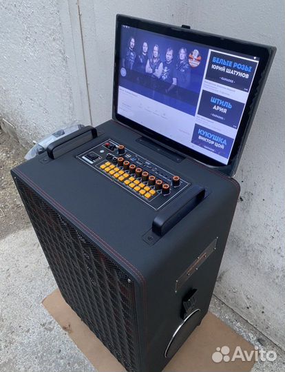 Комбоусилитель караоке с монитором