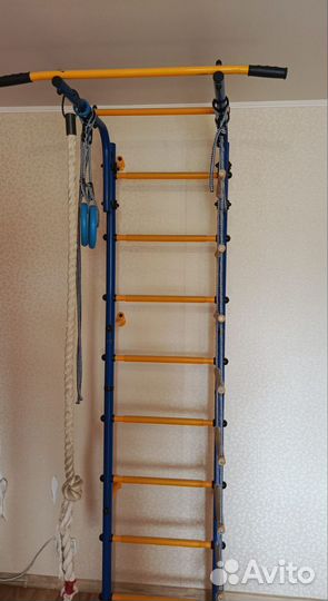Детская шведская стенка с турником, бу