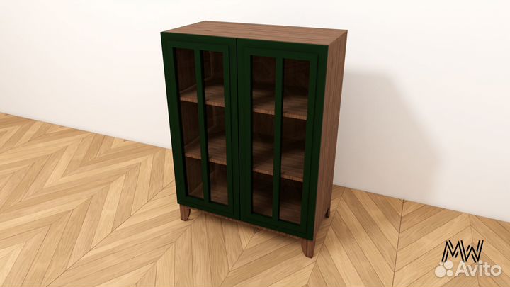 Комод распашной с тремя полками из мдф