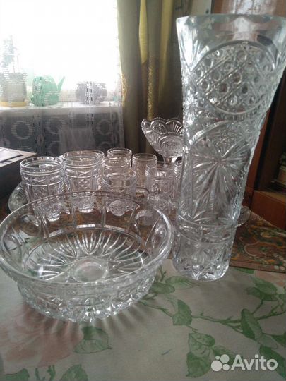 Хрустальные фужеры и рюмки СССР