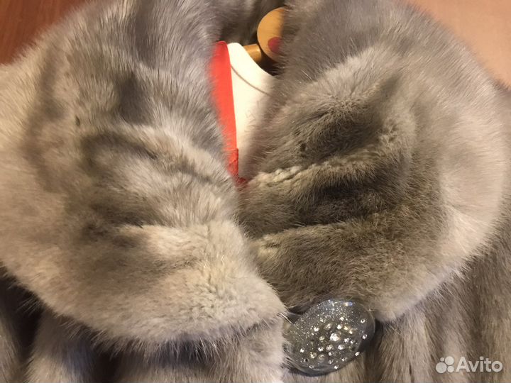 Шубка норковая, цельная, расклешеная