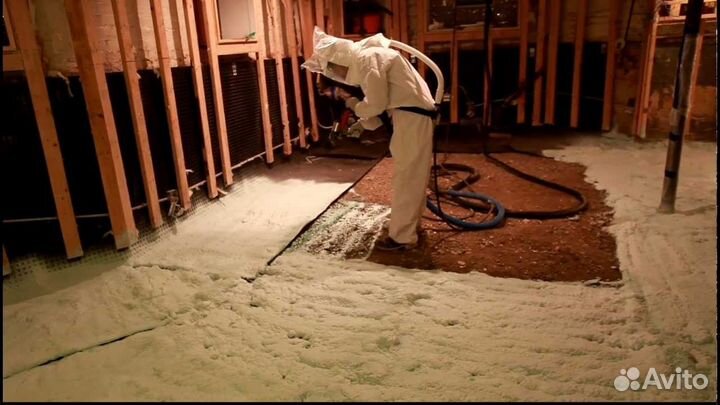 Утепление пенополиуретаном мансарды дома