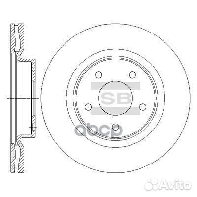 Диск тормозной передний nissan teana sd4223 San