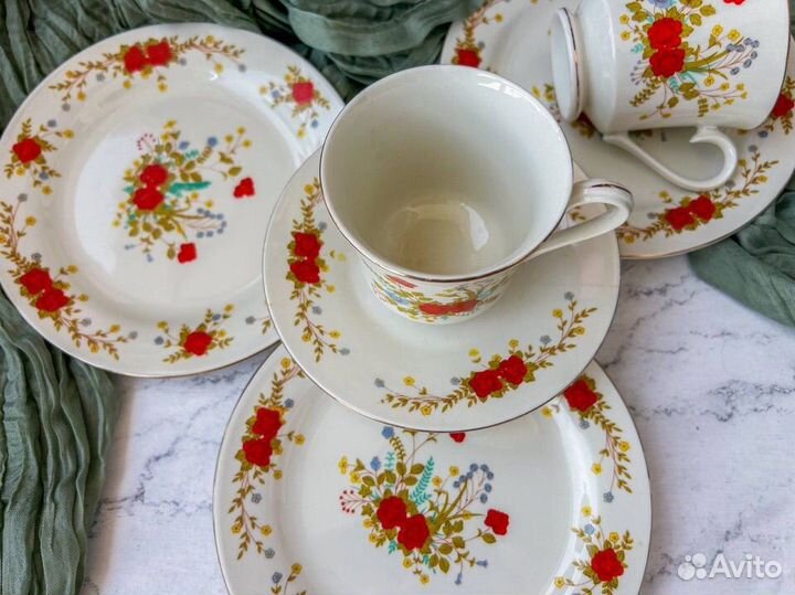 Чайный сервиз винтажный Budlet fine China